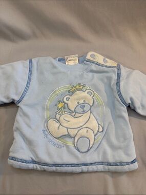 Gund Light Blue Bear Crown insulated Sweatshirt